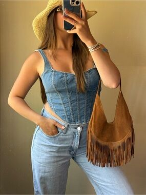 Denim Corset
